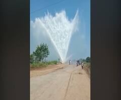 Jalna Water Pipeline Burst | जालन्यात जायकवाडी पाणीपुरवठा योजनेची पाईपलाईन फुटली