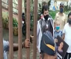 Kirit Somaiya | मॅनहोलमध्ये पडून महिलेच्या मृत्यू प्रकरणी किरीट सोमय्यांचं आंदोलन, सोमय्या ताब्यात 