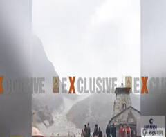 Kedarnath Dham में सीजन की पहली बर्फवारी, यात्रियों के खिले चेहरे|ABPGanga