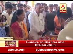 બનાસકાંઠાઃ કોગ્રેસના ધારાસભ્ય ગેનીબેન ઠાકોર ફરી એક વખત માસ્ક વગર જોવા મળ્યા