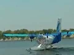 અમદાવાદ રિવરફ્રન્ટ પર સી-પ્લેન પહોંચ્યુ, જુઓ વીડિયો