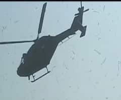 वायुसेना के हेलीकॉप्टर की इमरजेंसी लैंडिंग