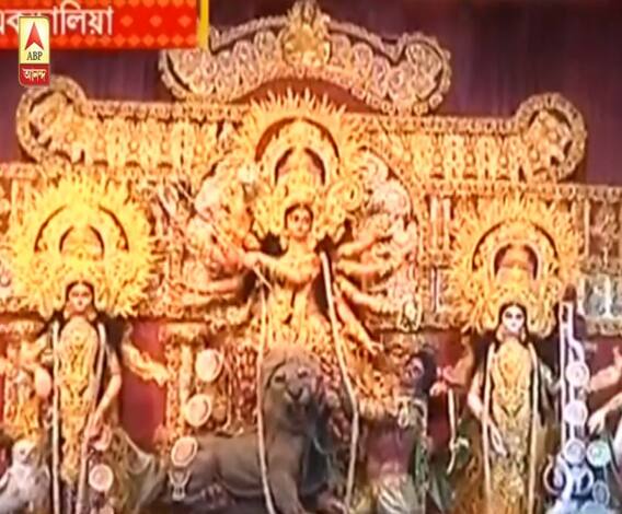 শারদ আনন্দ ২০২০: একডালিয়া এভারগ্রিনে উধাও চেনা ভিড়, দূর থেকেই প্রতিমা দর্শন