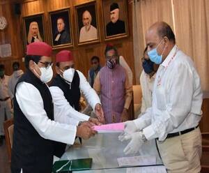 Rajya Sabha चुनाव के लिए RamGopal Yadav ने भरा नामांकन, Akhilesh रहे मौजूद| Ganga Prime| ABP Ganga