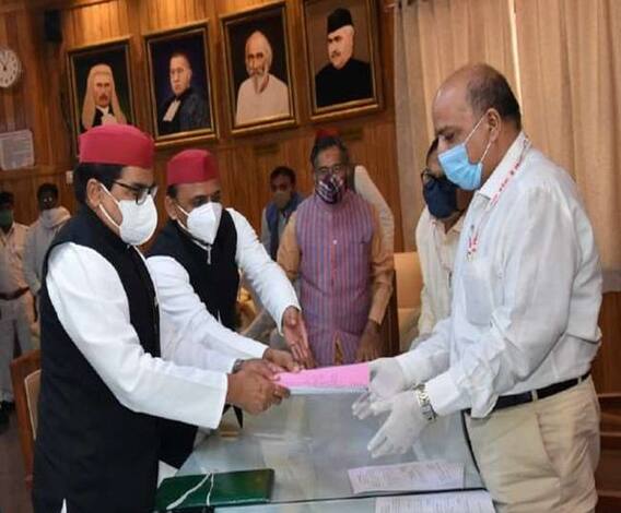 Rajya Sabha चुनाव के लिए RamGopal Yadav ने भरा नामांकन, Akhilesh रहे मौजूद| Ganga Prime| ABP Ganga