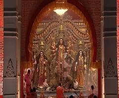 শারদ আনন্দ ২০২০: দেশপ্রিয় পার্কে সপ্তমীর সন্ধ্যারতি