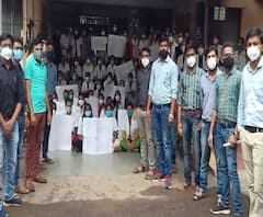 Doctor's Protest Osmanabad | उस्मानाबादमध्ये आयुर्वेद निवासी डॉक्टरांचे कामबंद आंदोलन