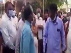 રાજપીપળામાં રાજેન્દ્રનગર સોસાયટીમાં પેવર બ્લોકના કામના ખાતમુહૂર્ત દરમિયાન વિરોધ