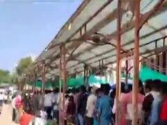 અંબાજીમાં દર્શન માટે મોટી સંખ્યામાં ભક્તો ઉમટી પડતા સોશિયલ ડિસ્ટન્સનું ઉલ્લંઘન, જુઓ વીડિયો