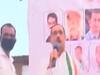 Gujarat assembly bypoll: કરજણથી કોગ્રેસના ઉમેદવાર કિરીટસિંહ જાડેજાની સભામાં નિયમોના ધજાગરા ઉડ્યા