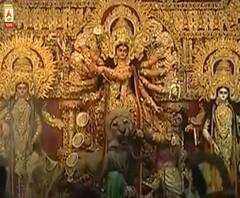 শারদ আনন্দ ২০২০: রীতি মেনে একডালিয়া এভারগ্রিনে হল সপ্তমীর পুজো