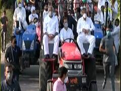 Haryana में दाखिल होते ही Rahul Gandhi की ट्रैक्टर यात्रा 'गाड़ी यात्रा' में बदली | Ground Report