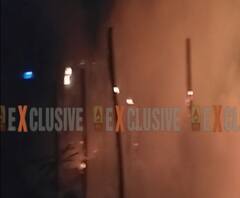 ईद गाह ऐशबाग के पास लगी आग,एक के बाद एक कई सिलेंडर में हुए धमाके 