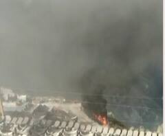 रानीखेत के जंगल में लगी आग, धू-धू कर जल रहा है जंगल। Fire in Ranikhet Jungle 