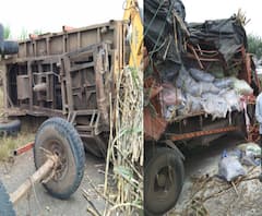 ऊसाचा ट्रॅक्टर आणि ट्रकचा भीषण अपघात, साताऱ्यातील अपघाताचा व्हिडीओ सोशल मीडियावर व्हायरल
