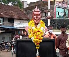 Shivaji Maharaj Statue | कोल्हापूरच्या बांबवडेमध्ये अज्ञातांनी रात्री शिवाजी महाराजांचा पुतळा बसवला 