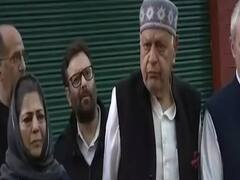 Article 370 के खिलाफ बैठक के बाद Farooq Abdullah बोले- कश्मीर पर शांतिपूर्ण समाधान चाहते हैं