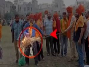 Punjab: Visuals of people's negligence during 'Ravan dahan' 