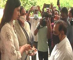 Eknath Khadse | जळगावच्या मुक्ताईनगरमध्ये एकनाथ खडसे यांचं जंगी स्वागत