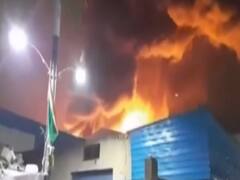 Plastic pipe factory catches fire in Ghaziabad