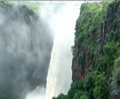 Beed Sautada Waterfall | जोरदार पावसामुळे बीडमधील सौताडा धबधबा प्रवाहित