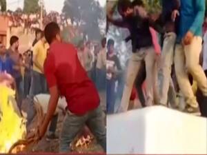 'Dangerous' Ravan-dahan ritual in MP's Mandsaur