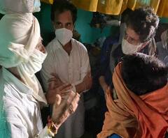 Hathras: पीड़ित परिवार से मिलने के बाद क्या बोले Rahul-Priyanka Gandhi| ABP Ganga