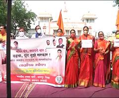 BJP Protest for Temple | छत्रपती शिवाजी महाराजांच्या राज्यात मुघलाई सुरु आहे : आमदार प्रवीण दटके