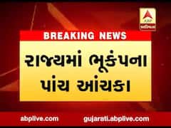 રાજ્યના અલગ અલગ વિસ્તારમાં ભૂકંપના પાંચ આંચકા, જુઓ વીડિયો 