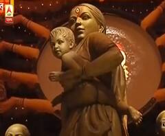 শারদ আনন্দ ২০২০: পরিযায়ী শ্রমিক রূপে মায়ের প্রতিমা, পঞ্চমীর রাতে বড়িশা ক্লাবের ছবি দেখুন এবিপি আনন্দে