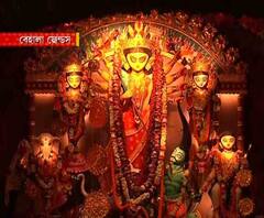 শারদ আনন্দ ২০২০: বেহালা ফ্রেন্ডস ক্লাবের মণ্ডপ সেজে উঠেছে পুরনো জমিদারবাড়ির আদলে