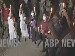 Hathras case: Locals light up candles with ABP News, show solidarity for justice