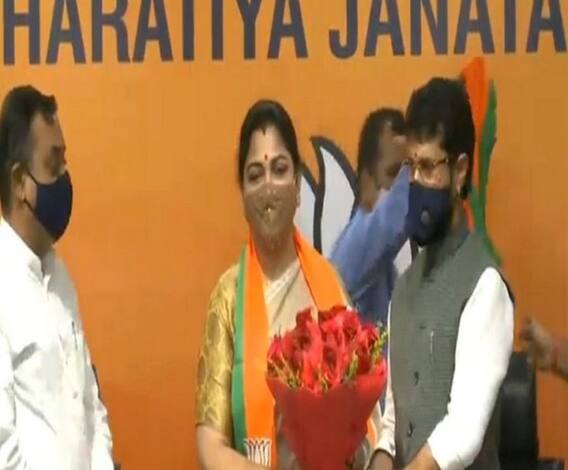 কংগ্রেস ছেড়ে বিজেপিতে দক্ষিণী অভিনেত্রী খুশবু সুন্দর