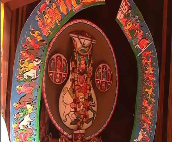 শারদ আনন্দ ২০২০: চক্রবেড়িয়া সর্বজনীন দুর্গোৎসব কমিটির এবারের থিম ‘ভাঙা গড়ার খেলা’, নবমীতে নেই সেই চেনা ভিড় 