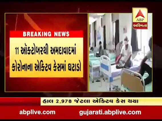 અમદાવાદ શહેરમાં માત્ર 18 દિવસમાં કોરોનાના એક્ટિવ કેસમાં 705નો ઘટાડો