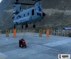 Chinook Helicopter से Kedarnath Dham में भारी मशीनों के पहुंचाने का काम शुरू| Uttarakhand Prime