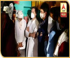 Rahul & Priyanka #Hathras Family राहुल आणि प्रियांका गांधींची पीडितेच्या आई,वडिल आणि भावासोबत चर्चा