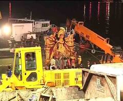 একাদশীতেও হয় উমার বিসর্জন, কিন্তু করোনা-আবহে শুনশান গঙ্গার ঘাট, নেই চেনা ভিড়