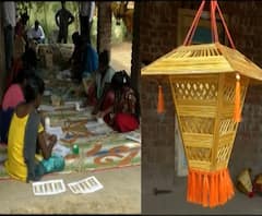 Diwali 2020 | पालघरमधील स्वदेशी आकाश कंदील, बांबूपासून तब्बल 12 प्रकारच्या कंदीलांची निर्मिती 