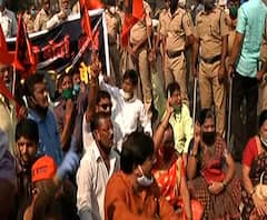 Maratha Kranti Morcha Agitation | मुंबईत मराठा क्रांती मोर्चाचं आंदोलन, पोलीस आणि आंदोलक आमनेसामने