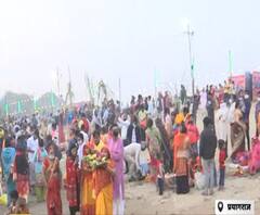 Praygaraj में कुछ ऐसी है Chhath Puja पर सूर्य को अर्घ्य देने की तैयारी | ABP Ganga 