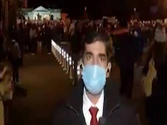 US Presidential Elections: વ્હાઇટ હાઉસની બહાર ટ્રમ્પ અને બાઇડનના સમર્થકો વચ્ચે ધક્કામુક્કી, જુઓ વીડિયો