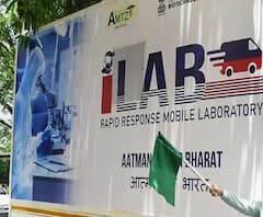 गृह मंत्री अमित शाह ने RT PCR मोबाइल टेस्टिंग वैन को दिखाई हरी झंडी| ABPGanga 