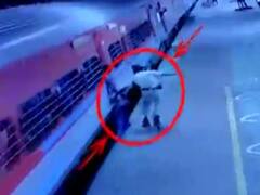 દાહોદ રેલવે સ્ટેશન પર RPF જવાનની જાંબાઝી, મુસાફરનો જીવ બચાવ્યો, જુઓ વીડિયો