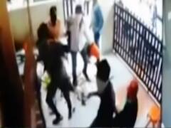 Captured in CCTV: 15-20 unidentified miscreants attack BJP leader's house