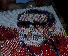 Balasaheb thackeray Mosaic Portrait | चित्रकार नितीन कांबळे यांच्याकडून बाळासाहेबांचं पोर्ट्रेट