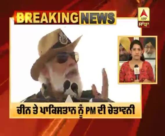 PM ਮੋਦੀ ਨੇ ਜੈਸਲਮੇਰ ਬੌਰਡਰ 'ਤੇ ਜਵਾਨਾਂ ਨਾਲ ਮਨਾਈ ਦੀਵਾਲੀ