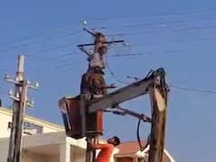 વિસનગરમાં એક વ્યક્તિએ કરી 'શોલે' વાળી, વીજથાંભલા પર ચઢી ગયો અને....