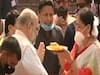 WB: Union HM Amit Shah offers prayer at Dakshineswar Kali temple
