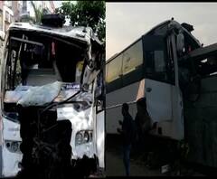 Navi Mumbai | कामोठे येथे खासगी बसचा अपघात, 15 जखमी